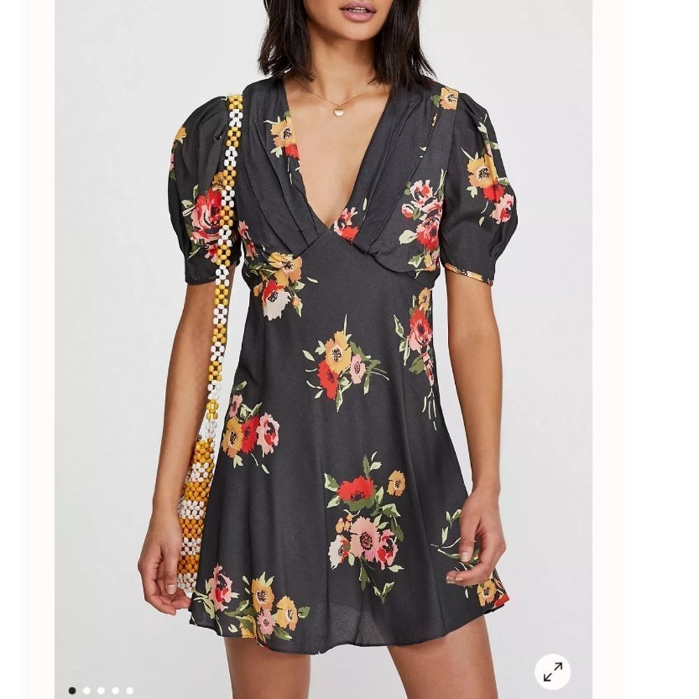 NWT Free People Neon Garden Mini Dress